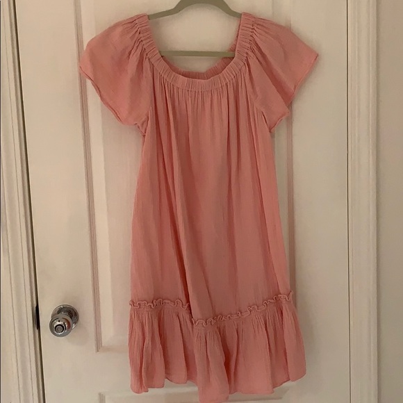 Rebecca Taylor Off the Shoulder Cotton Swing Dress - Picture 4 of 6